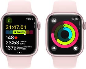 Chytré hodinky Apple GPS 45mm pouzdro z růžového hliníku - světle růžový sportovní řemínek - M/L 

 obrázek produktu 7 z 9