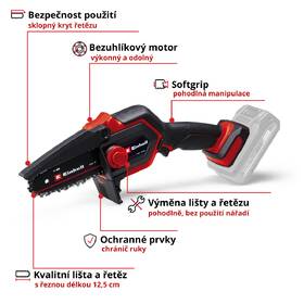 Řetězová pila Einhell GE-PS 18/15 Li BL-Solo (bez baterie) 4600040 

 obrázek produktu 2 z 11