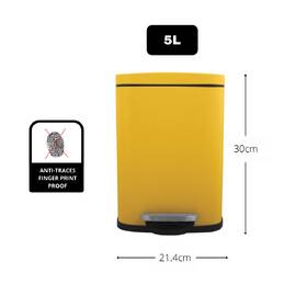 Odpadkový koš Spirella 10.20818, 5 l žlutý

 obrázek produktu 6 z 9