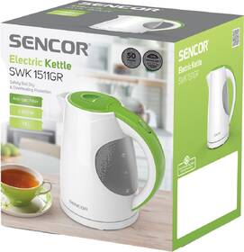 Rychlovarná konvice Sencor SWK 1511GR bílá/zelená

 obrázek produktu 18 z 18