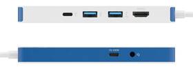 USB Hub HyperDrive Flex 8 Port USB-C bílý/modrý

 obrázek produktu 3 z 6