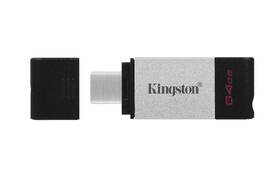 USB Flash Kingston 64GB, USB-C černý/stříbrný

 obrázek produktu 3 z 5