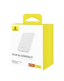 Powerbanka Baseus Mini s bezdrátovým nabíjením 5000 mAh 20W USB-C bílá

 obrázek produktu 9 z 10