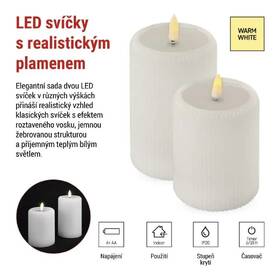 LED dekorace EMOS 4x AA, teplá bílá, časovač bílá

 obrázek produktu 2 z 4
