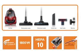 Podlahový vysavač Philips FC8474/01 červený

 obrázek produktu 2 z 9