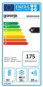 Chladnička Gorenje RB4091ANW bílá

 obrázek produktu 1 z 4