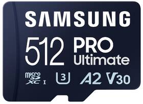Paměťová karta Samsung 512GB UHS-I U3 (200R/130W) + SD adaptér 

 obrázek produktu 3 z 6