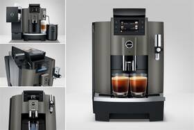 Automatický kávovar Jura W8 Dark Inox šedá barva
