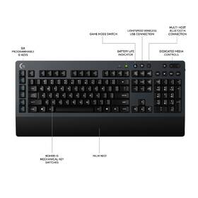 Klávesnice Logitech G613 Lightspeed US šedá

 obrázek produktu 8 z 9