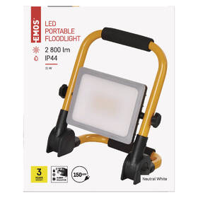 Reflektor EMOS Ilio, 31W, přenosný, neutrální bílá černý/žlutý

 obrázek produktu 2 z 2