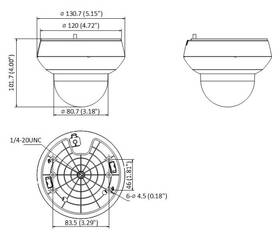 IP kamera HiLook PTZ-N2204I-DE3(F) bílá barva
