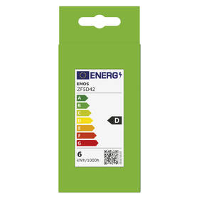 Žárovka LED EMOS Filament A60, 5,9 W, E27, teplá bílá 

 obrázek produktu 5 z 7