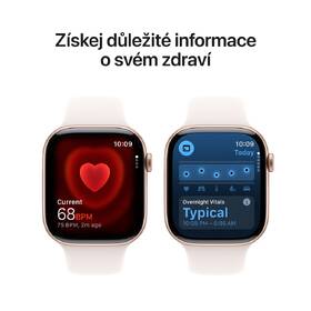 Chytré hodinky Apple GPS 42mm růžově zlatý hliník - světle ruměný sportovní řemínek - M/L 

 obrázek produktu 4 z 7