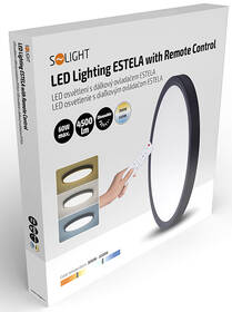 Stropní svítidlo Solight Estela Black, 60W, 4500lm, 50cm, stmívatelné, dálkové ovládání černé

 obrázek produktu 11 z 11