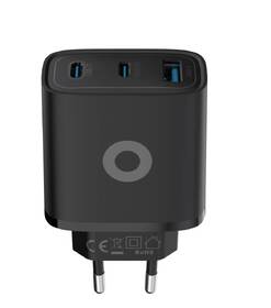 Nabíječka do sítě Mobile Origin GaN 40W MO13, 1x USB-A,  2xUSB-C černá

 obrázek produktu 4 z 12