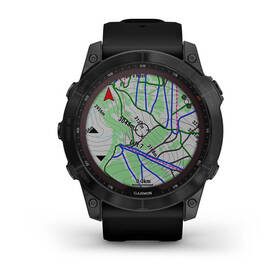 Chytré hodinky Garmin fenix 7X Sapphire Solar - Titan Black/Black Silicone Band 

 obrázek produktu 2 z 10