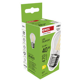 Žárovka LED EMOS Filament Mini Globe, 3,4 W, E27, neutrální bílá 

 obrázek produktu 7 z 7