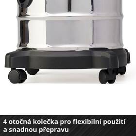 Vysavač na popel Einhell TE-AV 18/15 Li C-Solo (bez baterie) 2351700 nerez

 obrázek produktu 6 z 9