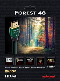 Kabel AUDIOQUEST HDMI 2.1 Forest 48, 0,6 m černá barva
