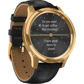 Chytré hodinky Garmin vivomove3 Luxe 24K Gold/Black Leather Band 

 obrázek produktu 3 z 6