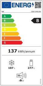 Chladnička s mrazničkou LG GBB72MBUBN 

 obrázek produktu 1 z 27