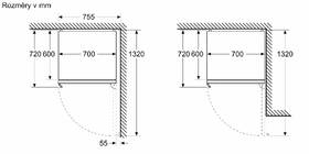 Chladnička s mrazničkou Bosch KGN49VXCT XXL 70 cm černá/ocel

 obrázek produktu 12 z 15
