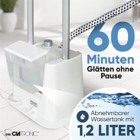 Stojanový napařovač oděvů Clatronic TDC 3809 bílý

 obrázek produktu 8 z 8
