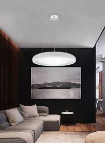 Závěsné svítidlo Top Light Salerno 60BZ RC. s dálkovým ovládačem, 60W, 6000lm, stmívání,  paměť, průměr 60cm, výška 120cm bílé

 obrázek produktu 4 z 5