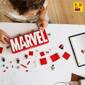 Stavebnice LEGO® Marvel 76313 Logo MARVEL a minifigurky 

 obrázek produktu 5 z 8