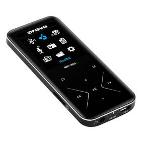 MP3 přehrávač Orava MBT-16GA černá barva
