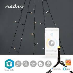 Vánoční osvětlení Nedis SmartLife LED, Wi-Fi, Teplá až studená bílá, 200 LED, 5 x 4 m, Android / IOS 

 obrázek produktu 1 z 11