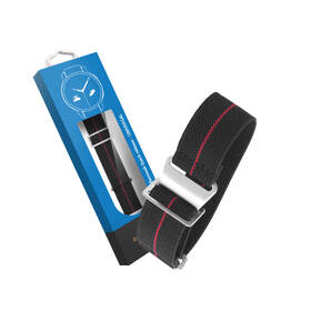 Řemínek RhinoTech univerzální nylonový tah Quick Release 22mm černý/červený

 obrázek produktu 2 z 3
