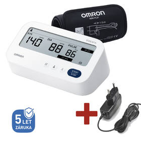 Tlakoměr na paži OMRON M3 Comfort AFib+ZDROJ (HEM-7196-FLE+AD) bílý

 obrázek produktu 1 z 4