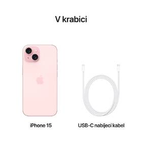 Mobilní telefon Apple iPhone 15 128 GB Pink 

 obrázek produktu 8 z 9
