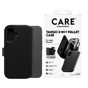 Pouzdro na mobil flipové PanzerGlass CARE MagSafe Tango 2v1 Wallet na Apple iPhone 17 černé

 obrázek produktu 3 z 6