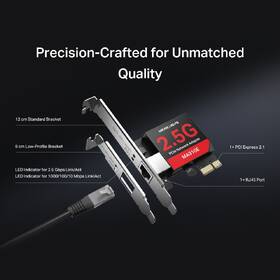 Síťová karta Mercusys MA310E, 2.5 Gigabit PCIe 

 obrázek produktu 5 z 7