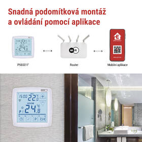 Termostat EMOS GoSmart, podlahový, programovatelný, drátový, WiFi bílý

 obrázek produktu 12 z 15