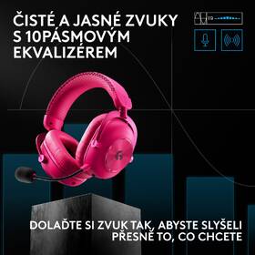 Headset Logitech G PRO X3 Lightspeed Wireless růžový

 obrázek produktu 13 z 17
