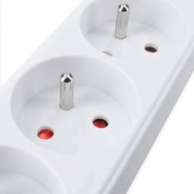 Kabel prodlužovací Solight 3 zásuvky, 3 x 1.5mm2, 3 m bílý

 obrázek produktu 2 z 3