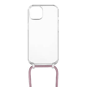 Kryt na mobil FIXED Pure Neck s růžovou šňůrkou na krk na Apple iPhone 12/12 Pro průhledný

 obrázek produktu 1 z 7
