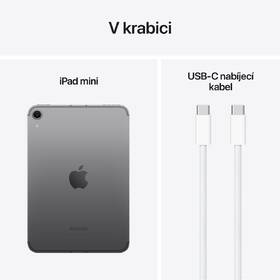 Dotykový tablet Apple iPad mini (2024) Wi-Fi + Cellular 256 GB - vesmírně šedý 

 obrázek produktu 9 z 9