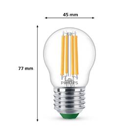 Žárovka LED Philips 40W, filament, P45, E27, teplá bílá 

 obrázek produktu 2 z 3