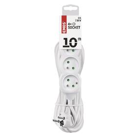 Kabel prodlužovací EMOS 4x zásuvka, 10m bílý

 obrázek produktu 1 z 4