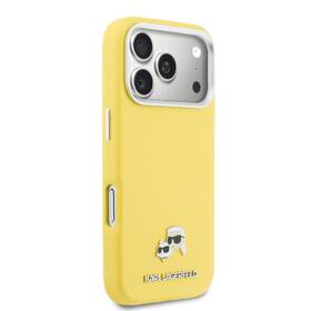 Kryt na mobil Karl Lagerfeld PU Karl and Choupette Heads Pins MagSafe na Apple iPhone 17 Pro žlutý

 obrázek produktu 3 z 6