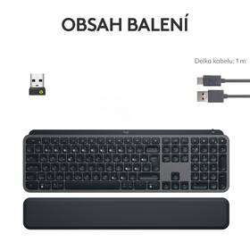 Klávesnice Logitech MX Keys S Plus, US layout - grafitová 

 obrázek produktu 4 z 13