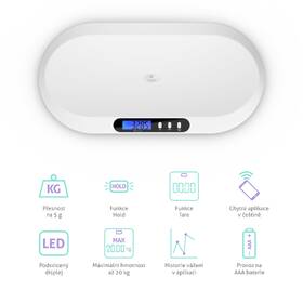 Kojenecká váha TrueLife BabyScale B5 BT 

 obrázek produktu 3 z 7