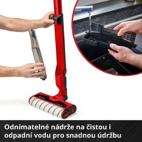 Čistič na tvrdé podlahy Einhell CLEANEXXO (bez baterie) 3437110 červený

 obrázek produktu 3 z 11