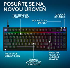 Klávesnice Logitech G316 X 98, US INT'L layout černá

 obrázek produktu 9 z 18