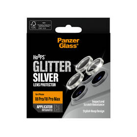 Tvrzené sklo PanzerGlass Hoops na Apple iPhone 18 Pro/Pro Max třpytivě stříbrné černé

 obrázek produktu 4 z 4