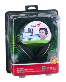 Headset Genius HS-400A černý/zelený

 obrázek produktu 10 z 10